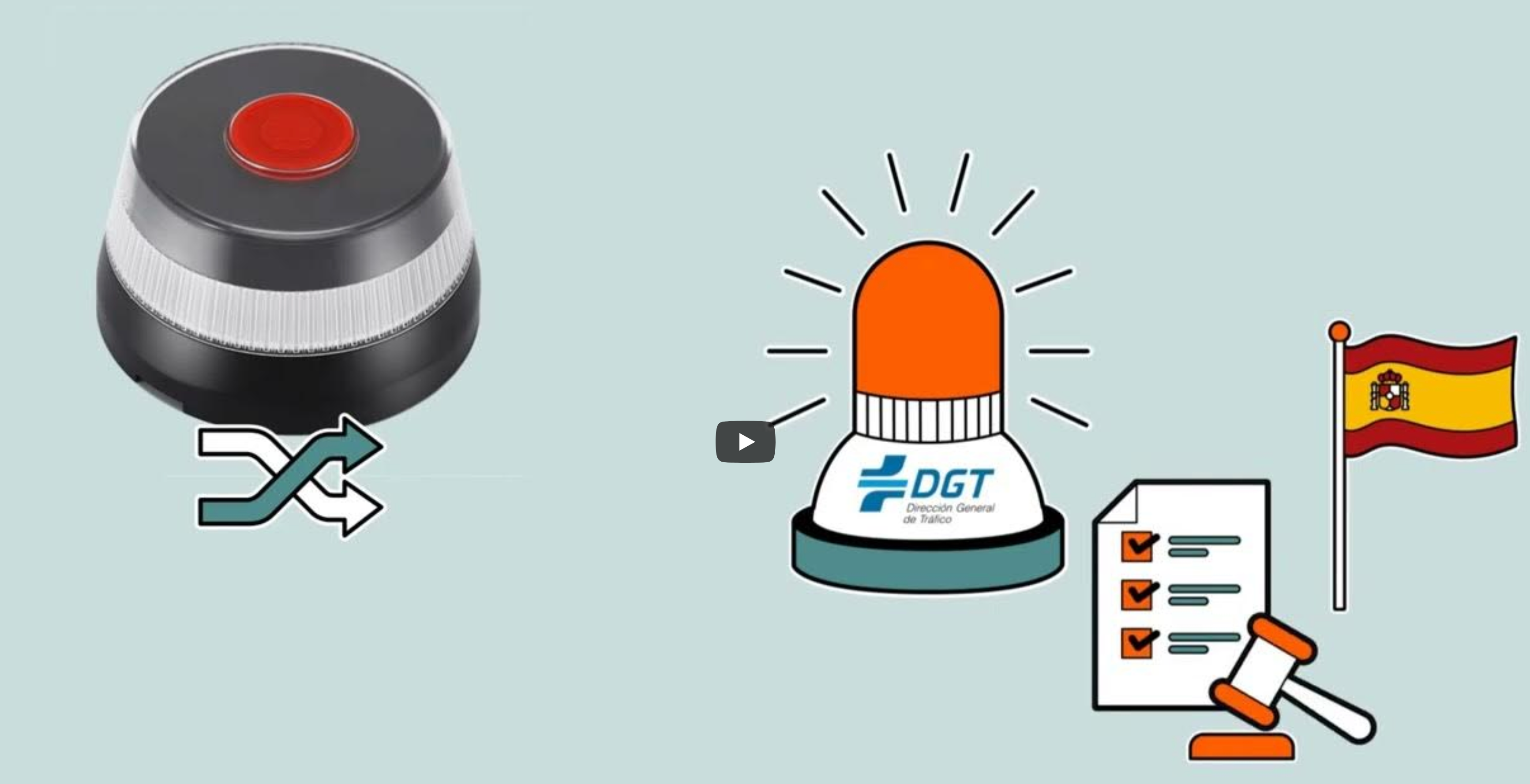 Cargar video: Spanien V16 Warnleuchte DGt 3.0